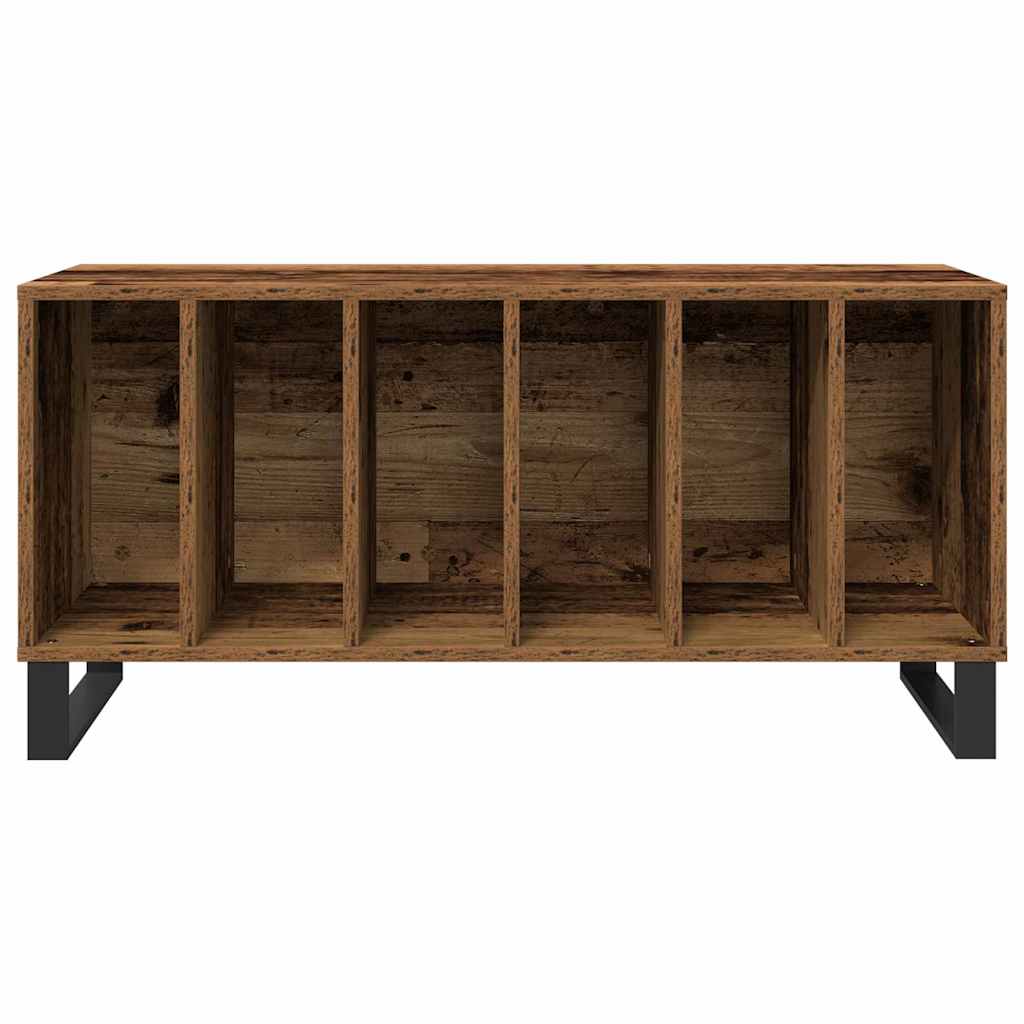 vidaXL Szafka na płyty winylowe z półką Stare drewno 100 x 38 x 48 cm
