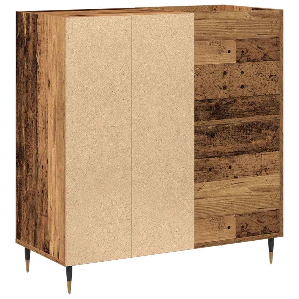 vidaXL Szafka na płyty winylowe z półką Stare drewno 85 x 38 x 89 cm