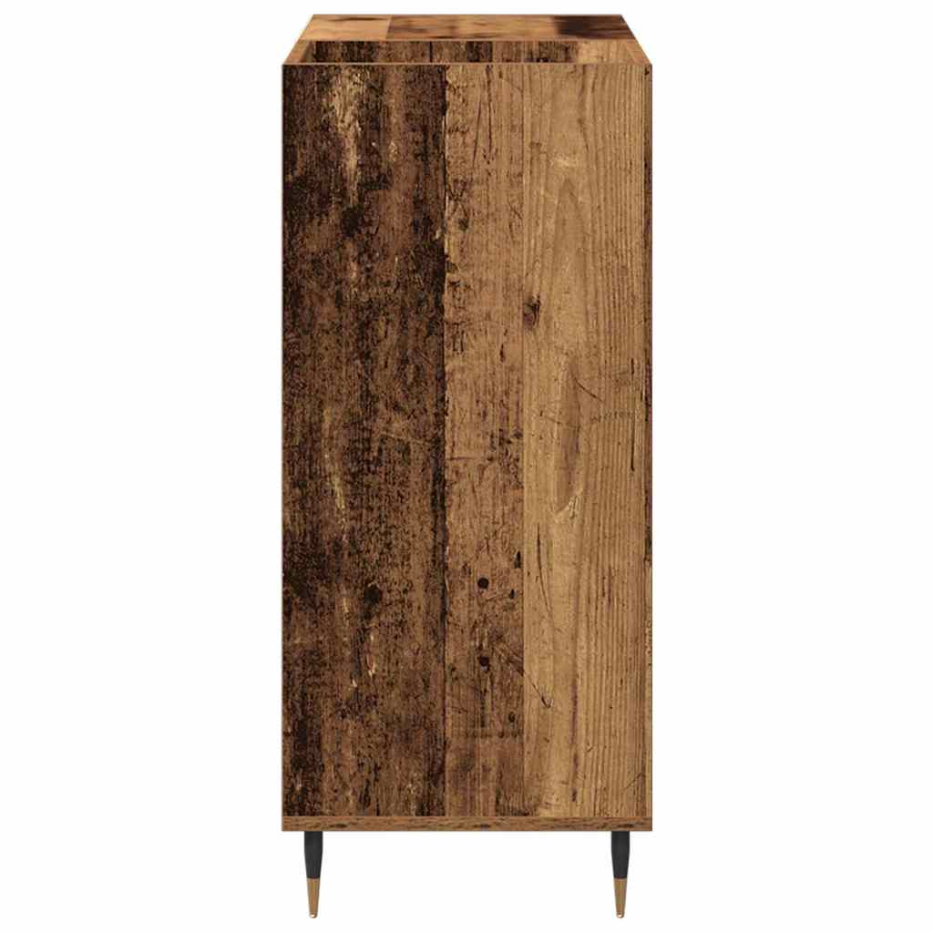 vidaXL Szafka na płyty winylowe z półką Stare drewno 85 x 38 x 89 cm