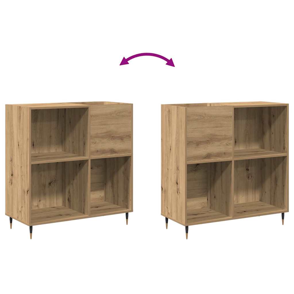 vidaXL Szafka na płyty winylowe z półką dąb artisan 85 x 38 x 89 cm