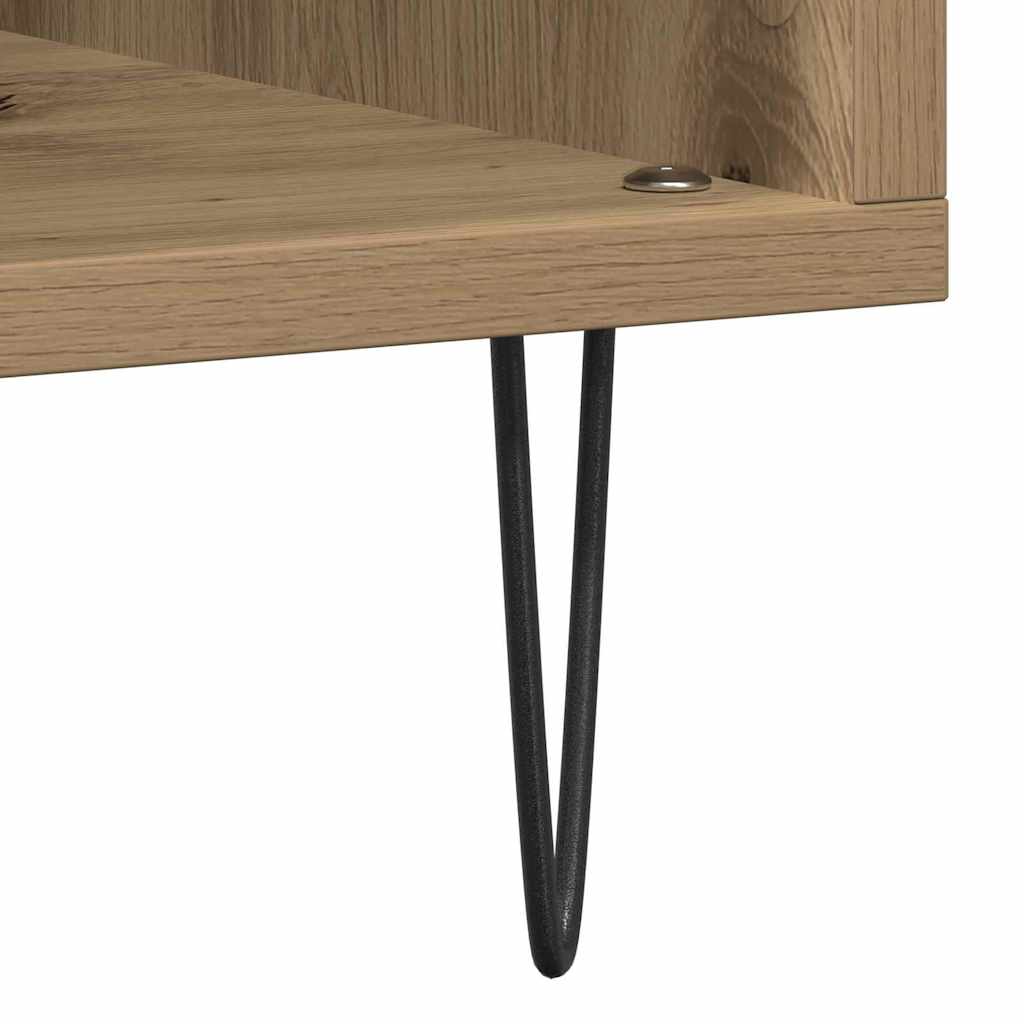 vidaXL Szafka na płyty winylowe z półką dąb artisan 85 x 38 x 89 cm