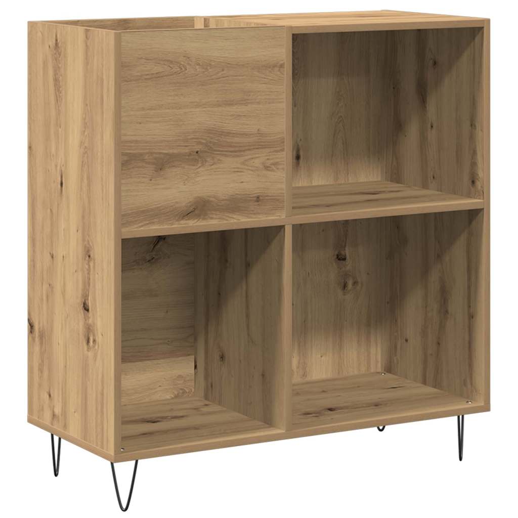vidaXL Szafka na płyty winylowe z półką dąb artisan 85 x 38 x 89 cm