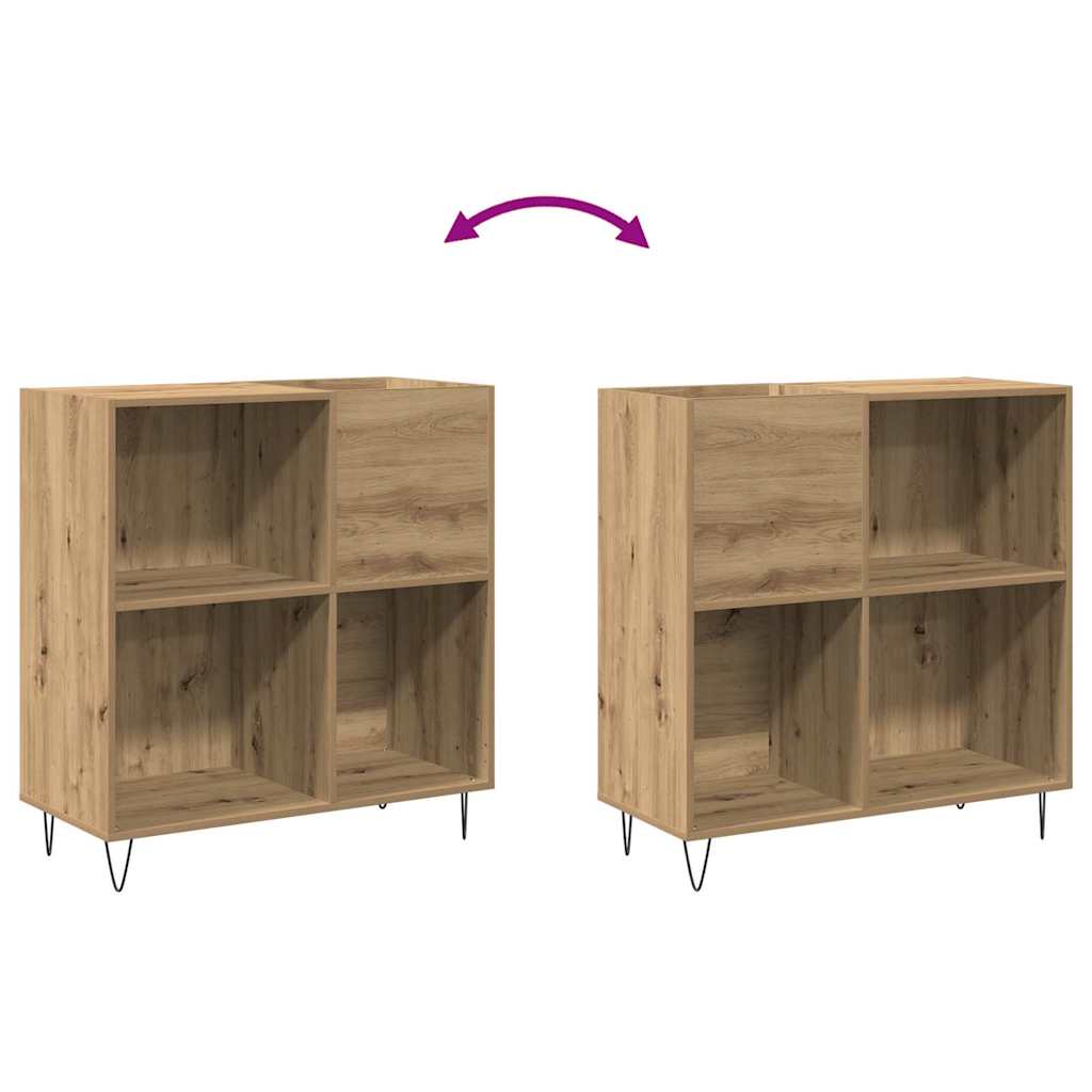 vidaXL Szafka na płyty winylowe z półką dąb artisan 85 x 38 x 89 cm