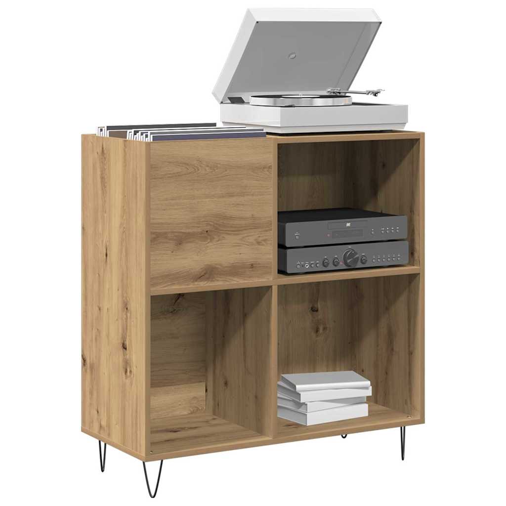 vidaXL Szafka na płyty winylowe z półką dąb artisan 85 x 38 x 89 cm