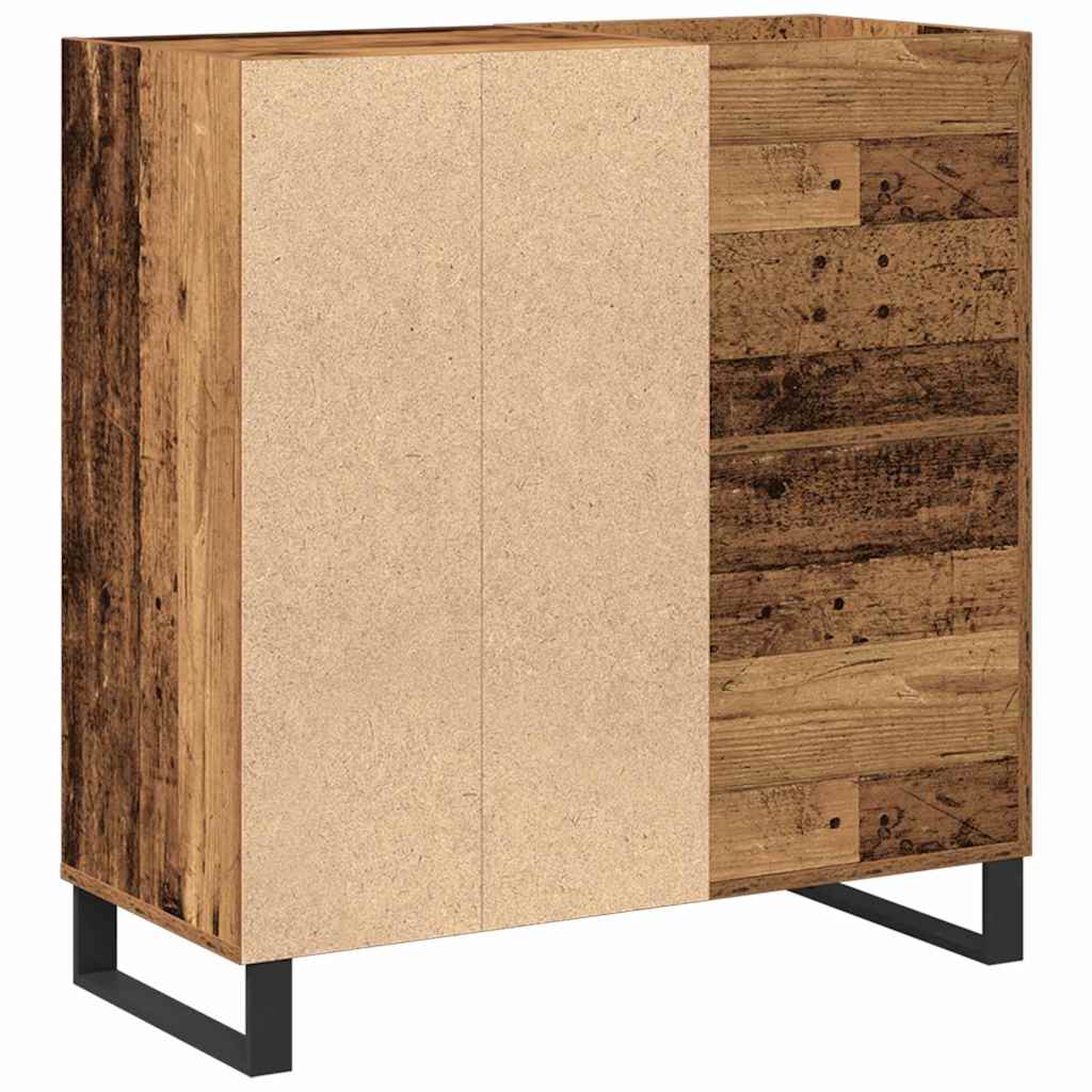 vidaXL Szafka na płyty winylowe z półką Stare drewno 84,5 x 38 x 89 cm