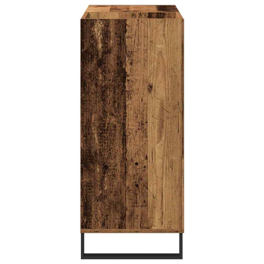 vidaXL Szafka na płyty winylowe z półką Stare drewno 84,5 x 38 x 89 cm