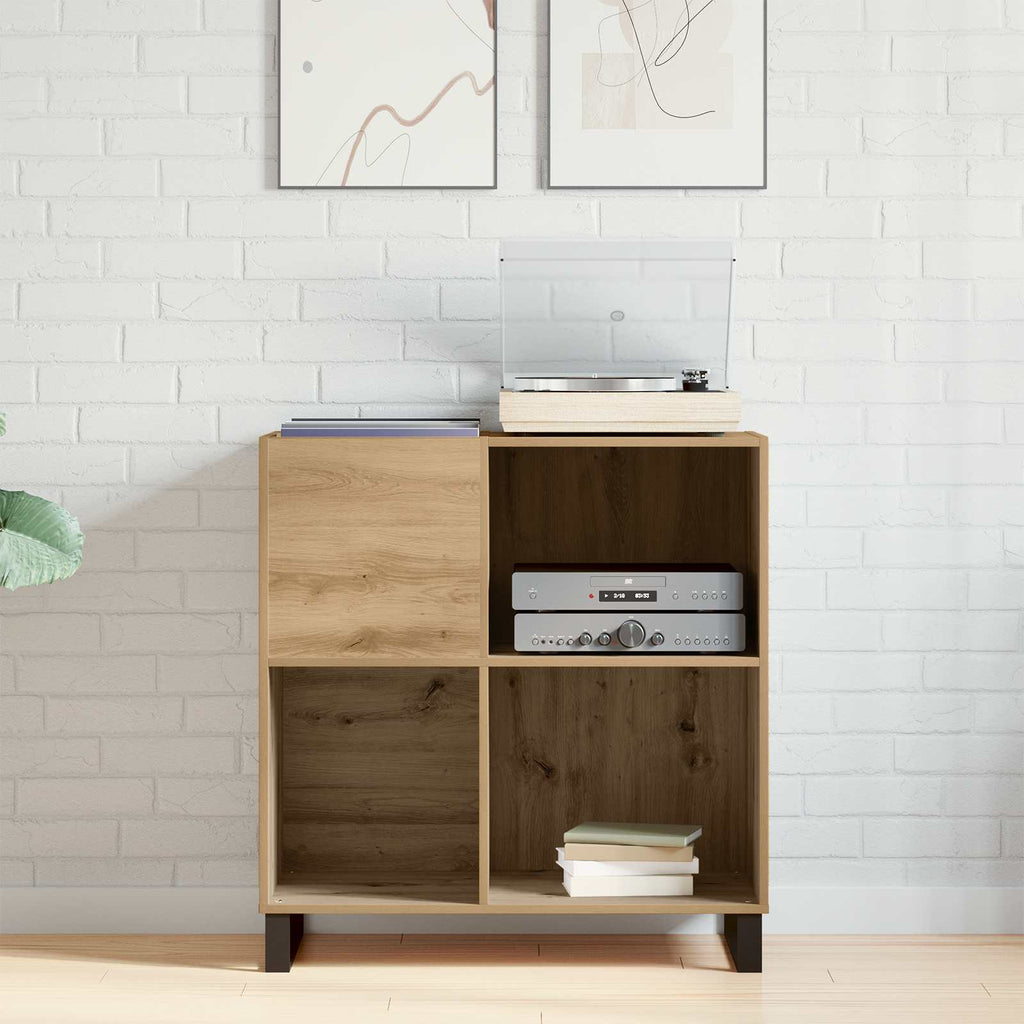 vidaXL Szafka na płyty winylowe z półką dąb artisan 84,5 x 38 x 89 cm