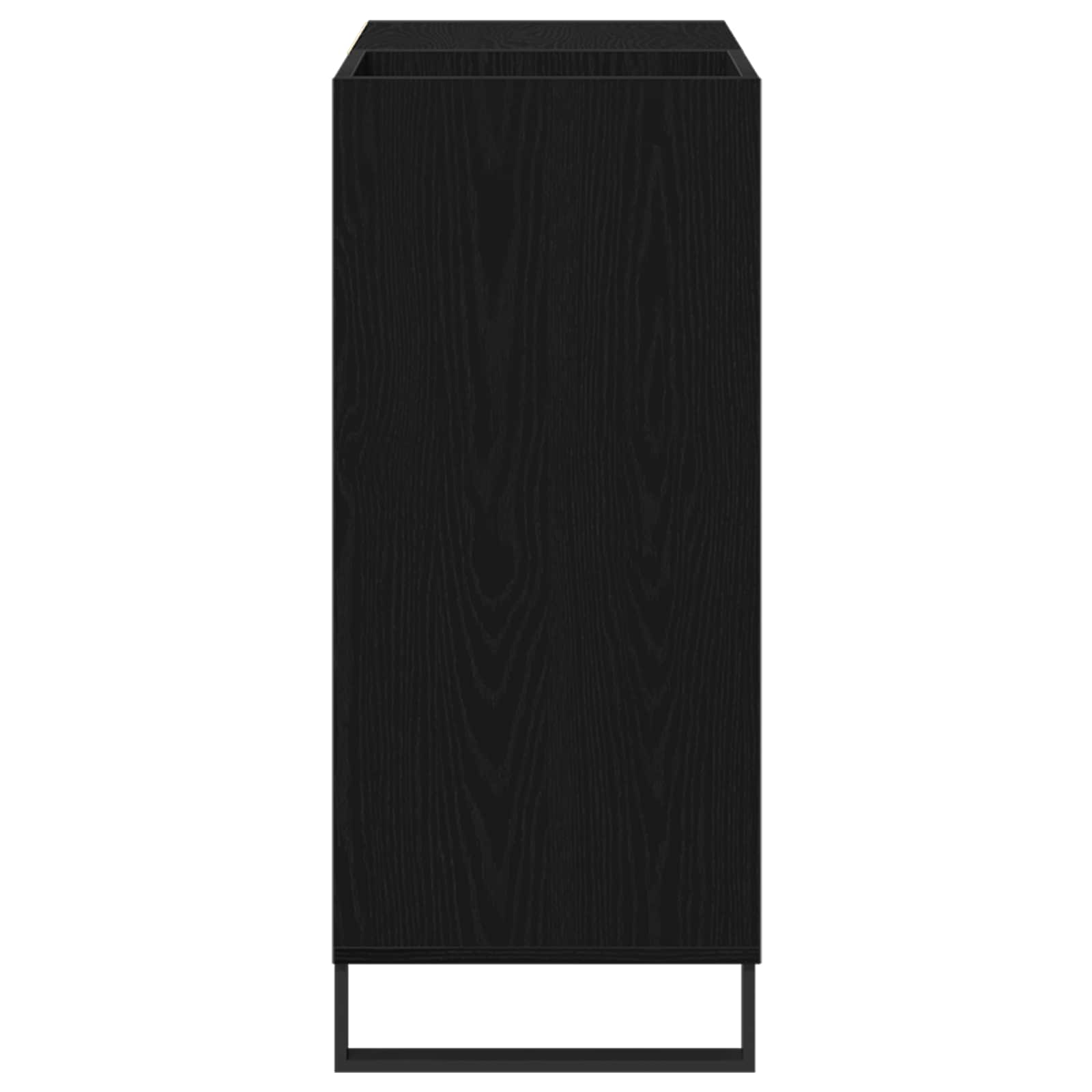 vidaXL Szafka na płyty winylowe z półką Czarny Dąb 85 x 38 x 89 cm