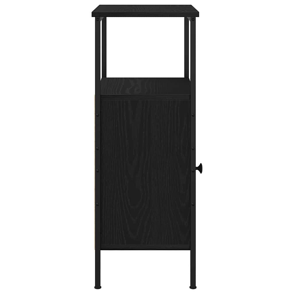 vidaXL Szafka Nocna Czarny Dąb 41 x 31 x 80 cm Materiał drewnopochodny