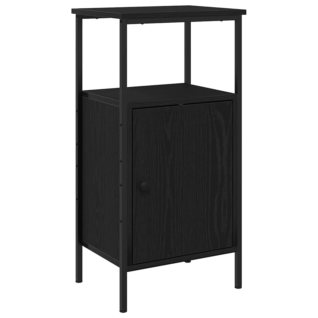 vidaXL Szafka Nocna 2 pcs Czarny Dąb 41 x 31 x 80 cm