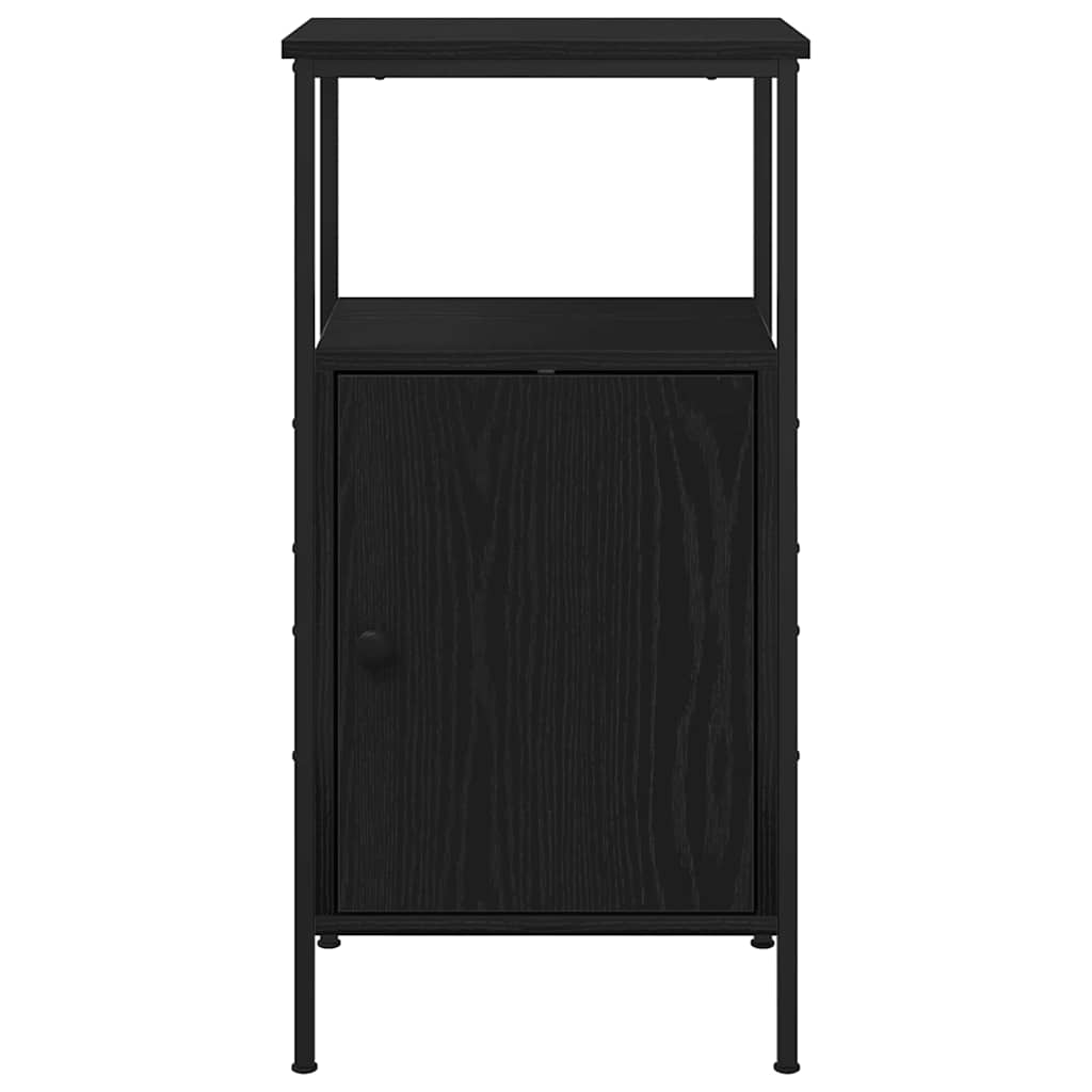 vidaXL Szafka Nocna 2 pcs Czarny Dąb 41 x 31 x 80 cm