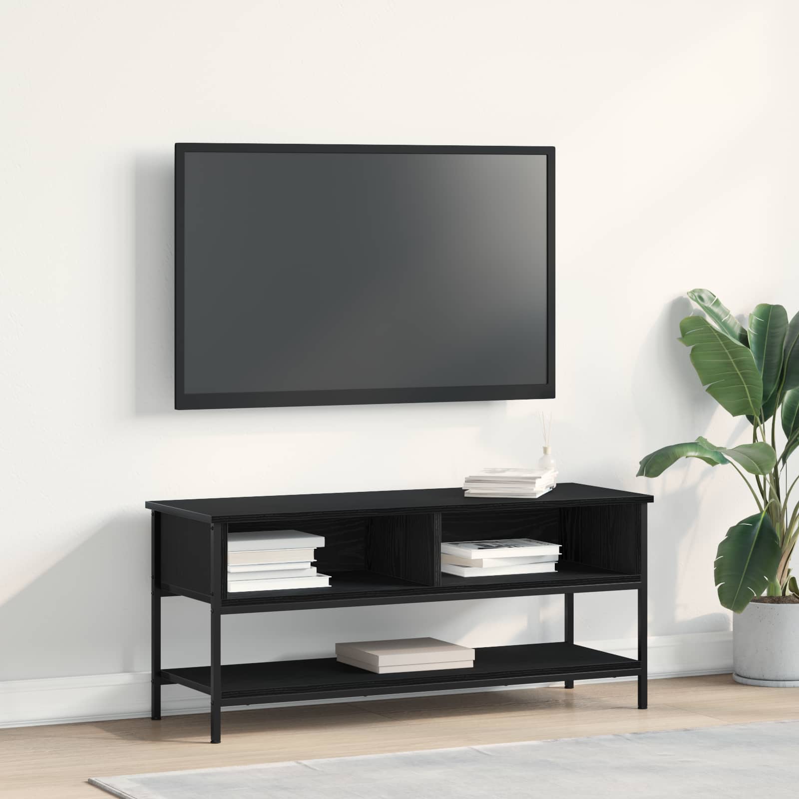 vidaXL Zestaw szafek RTV Czarny Dąb 100 x 35 x 45 cm