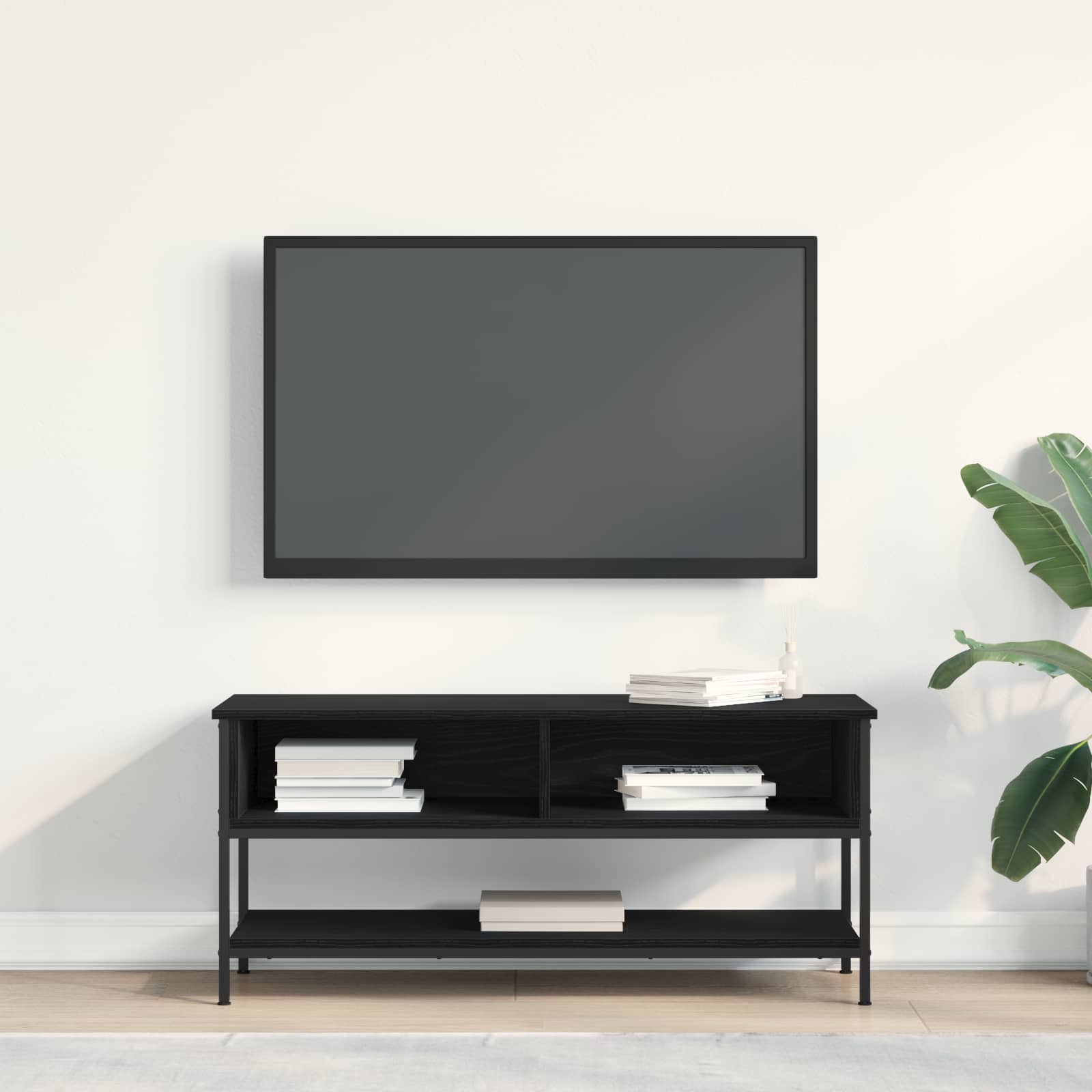 vidaXL Zestaw szafek RTV Czarny Dąb 100 x 35 x 45 cm