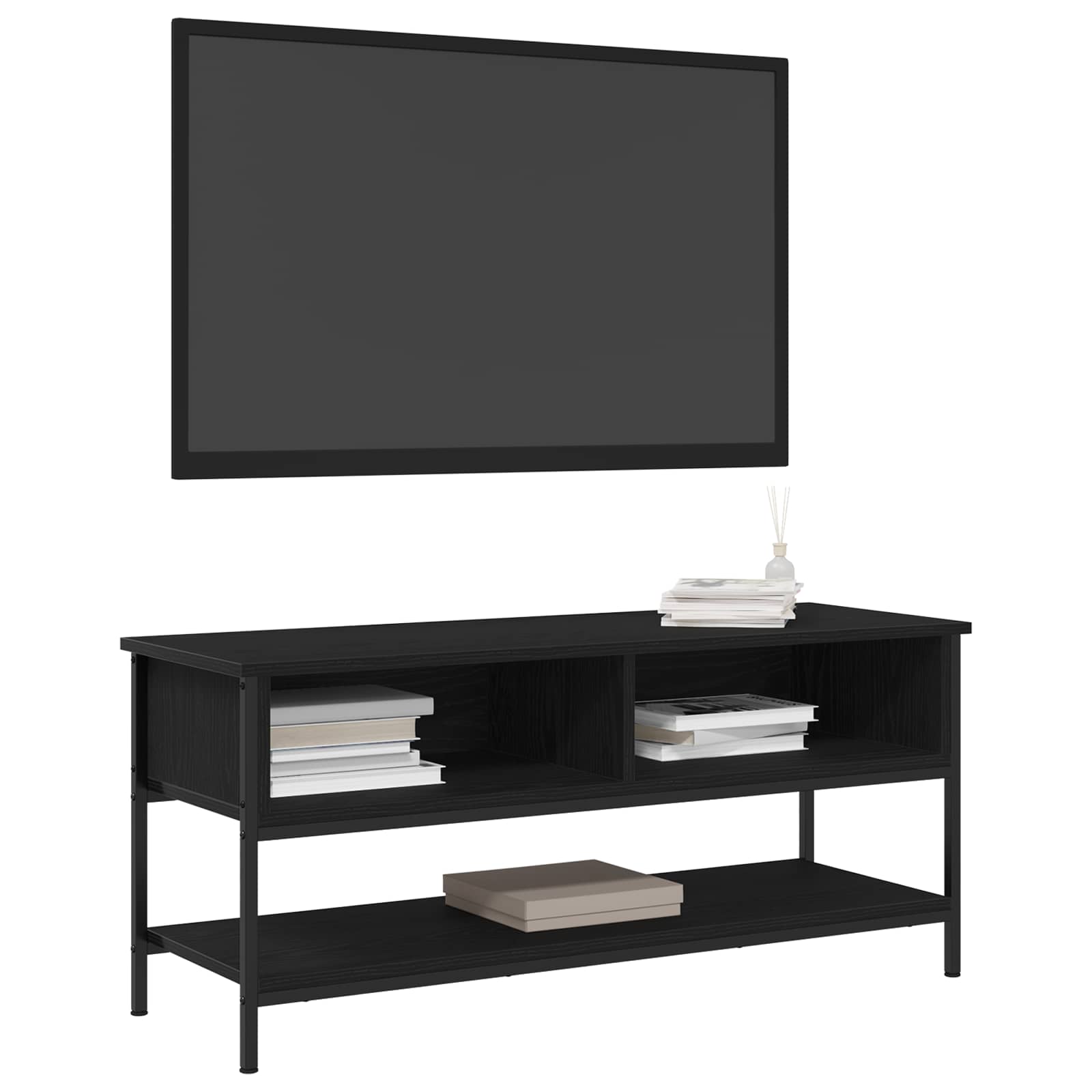 vidaXL Zestaw szafek RTV Czarny Dąb 100 x 35 x 45 cm