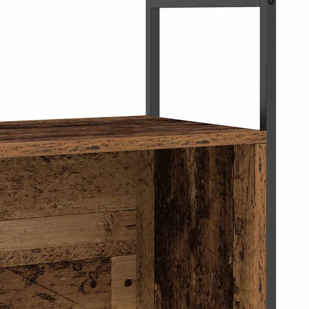 vidaXL Półka na książki Dąb wędzony 80 x 30 x 78,5 cm