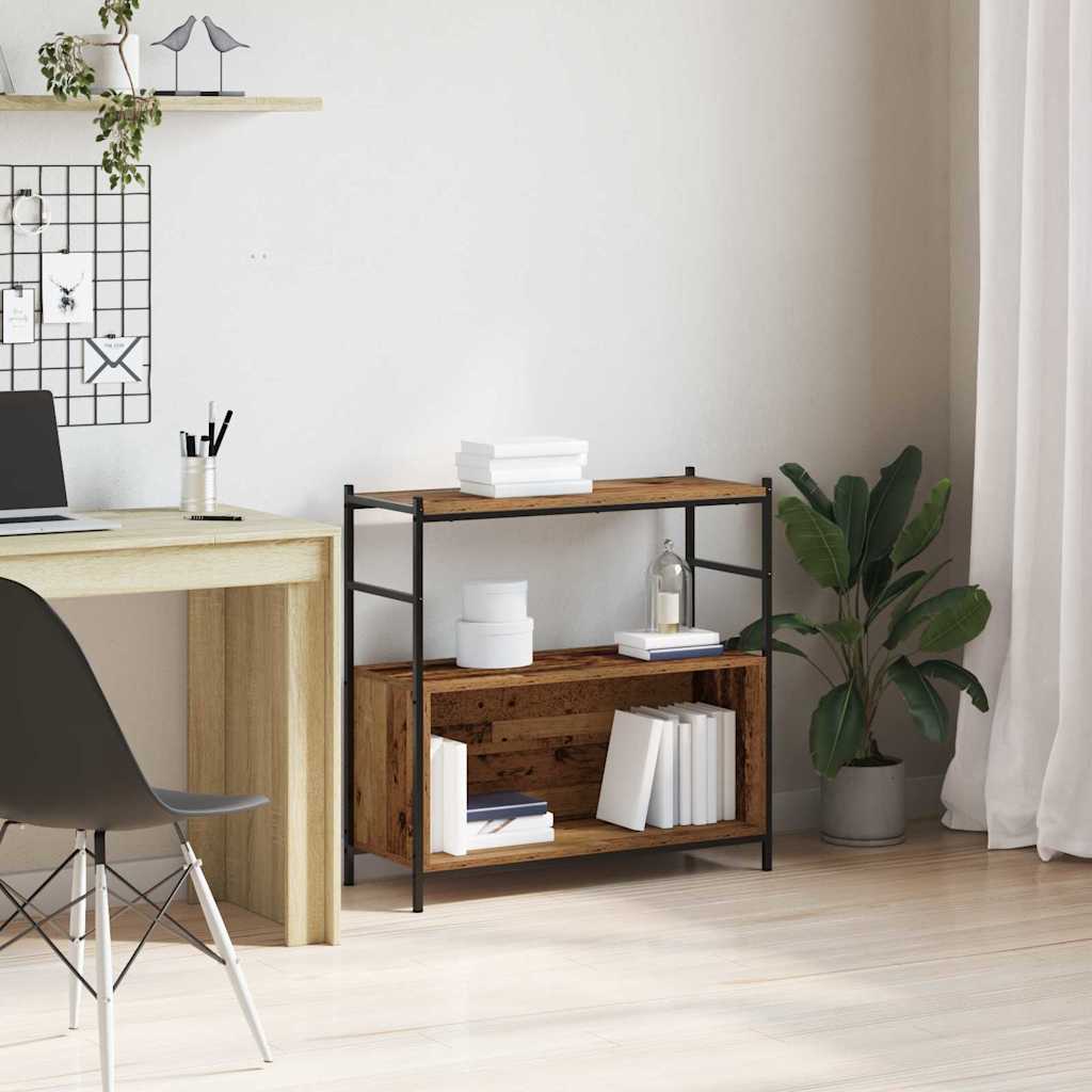 vidaXL Półka na książki Dąb wędzony 80 x 30 x 78,5 cm
