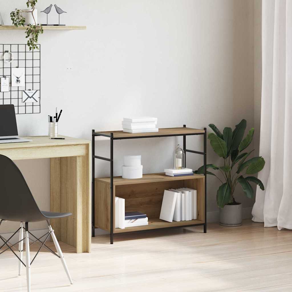 vidaXL Półka na książki Dąb rzemieślniczy 80 x 30 x 78,5 cm