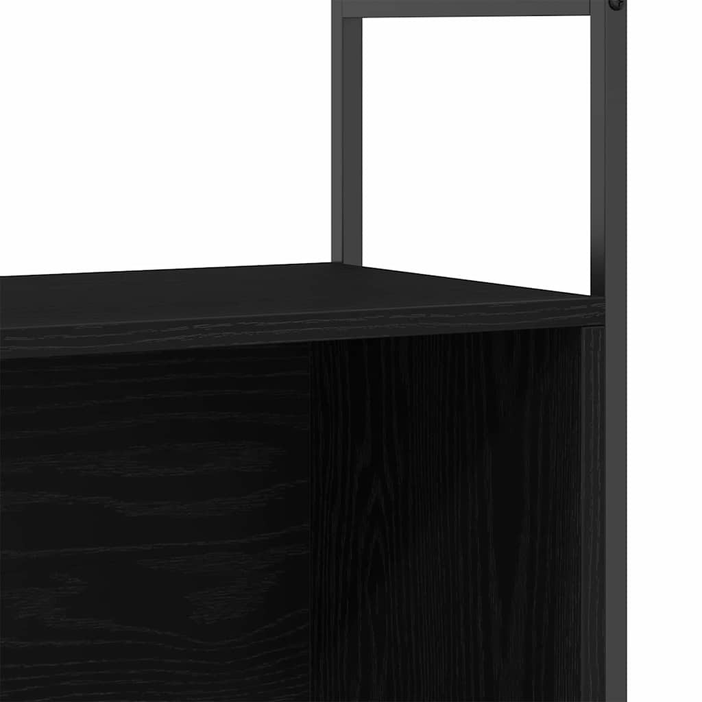 vidaXL Półka na książki Czarny dąb 80 x 30 x 78.5 cm