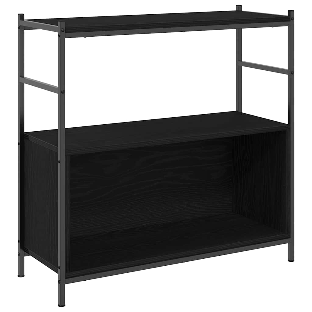 vidaXL Półka na książki Czarny dąb 80 x 30 x 78.5 cm