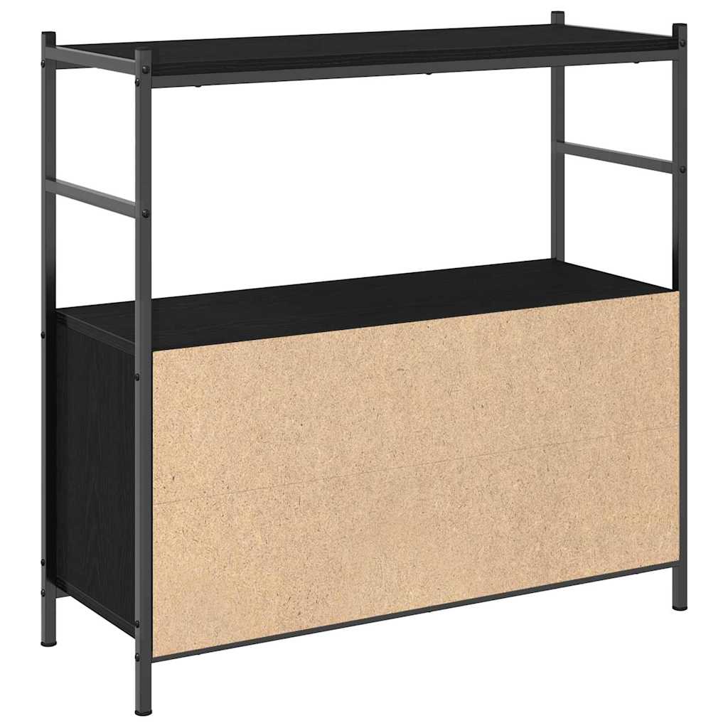 vidaXL Półka na książki Czarny dąb 80 x 30 x 78.5 cm