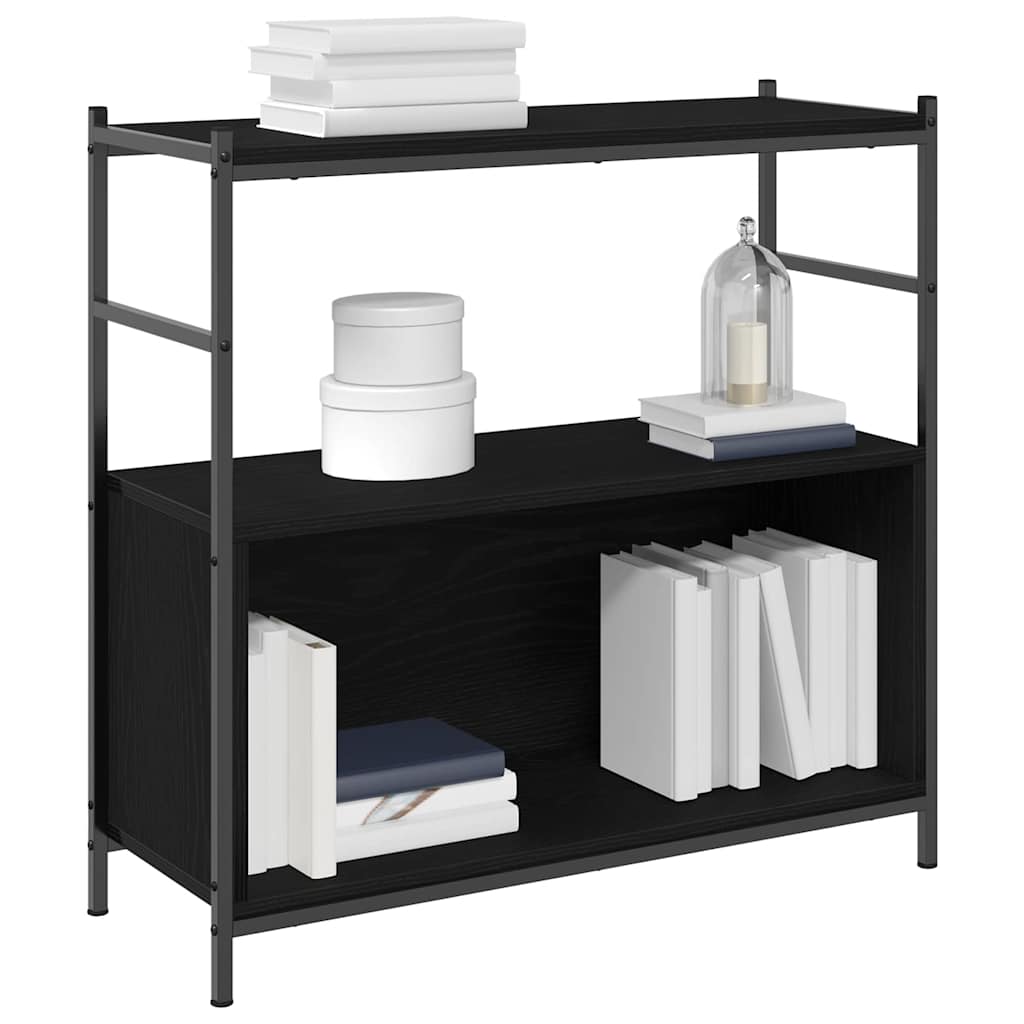 vidaXL Półka na książki Czarny dąb 80 x 30 x 78.5 cm