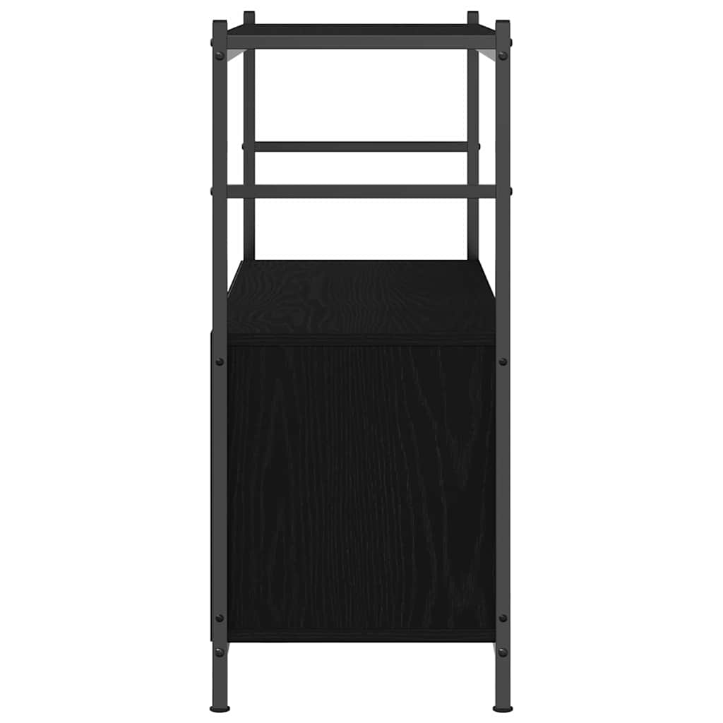 vidaXL Półka na książki Czarny dąb 80 x 30 x 78.5 cm