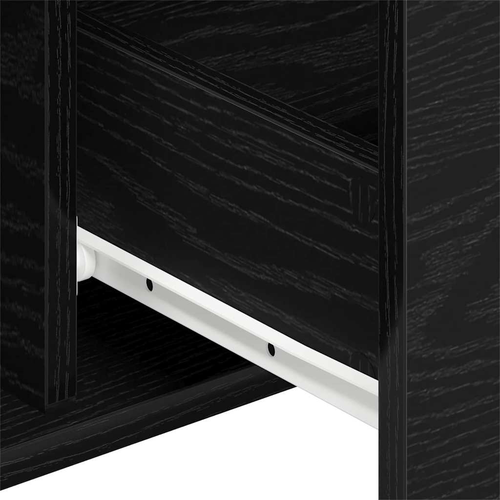 vidaXL Bufet Czarny Dąb 101,5 x 35 x 70 cm Materiał drewnopochodny