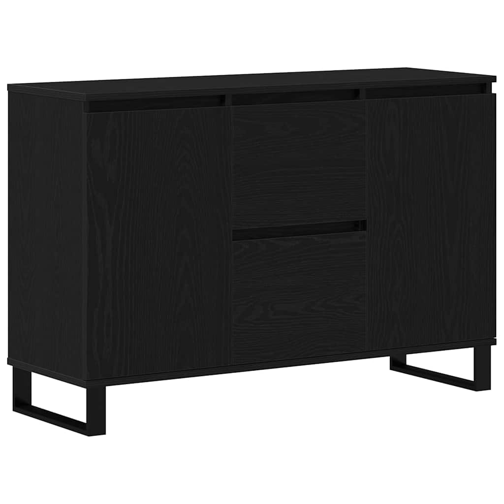vidaXL Bufet Czarny Dąb 101,5 x 35 x 70 cm Materiał drewnopochodny