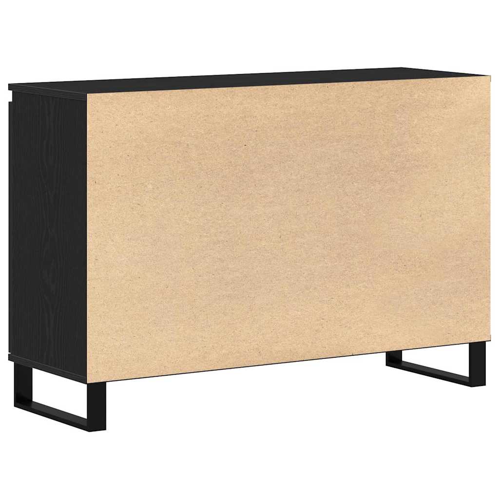 vidaXL Bufet Czarny Dąb 101,5 x 35 x 70 cm Materiał drewnopochodny