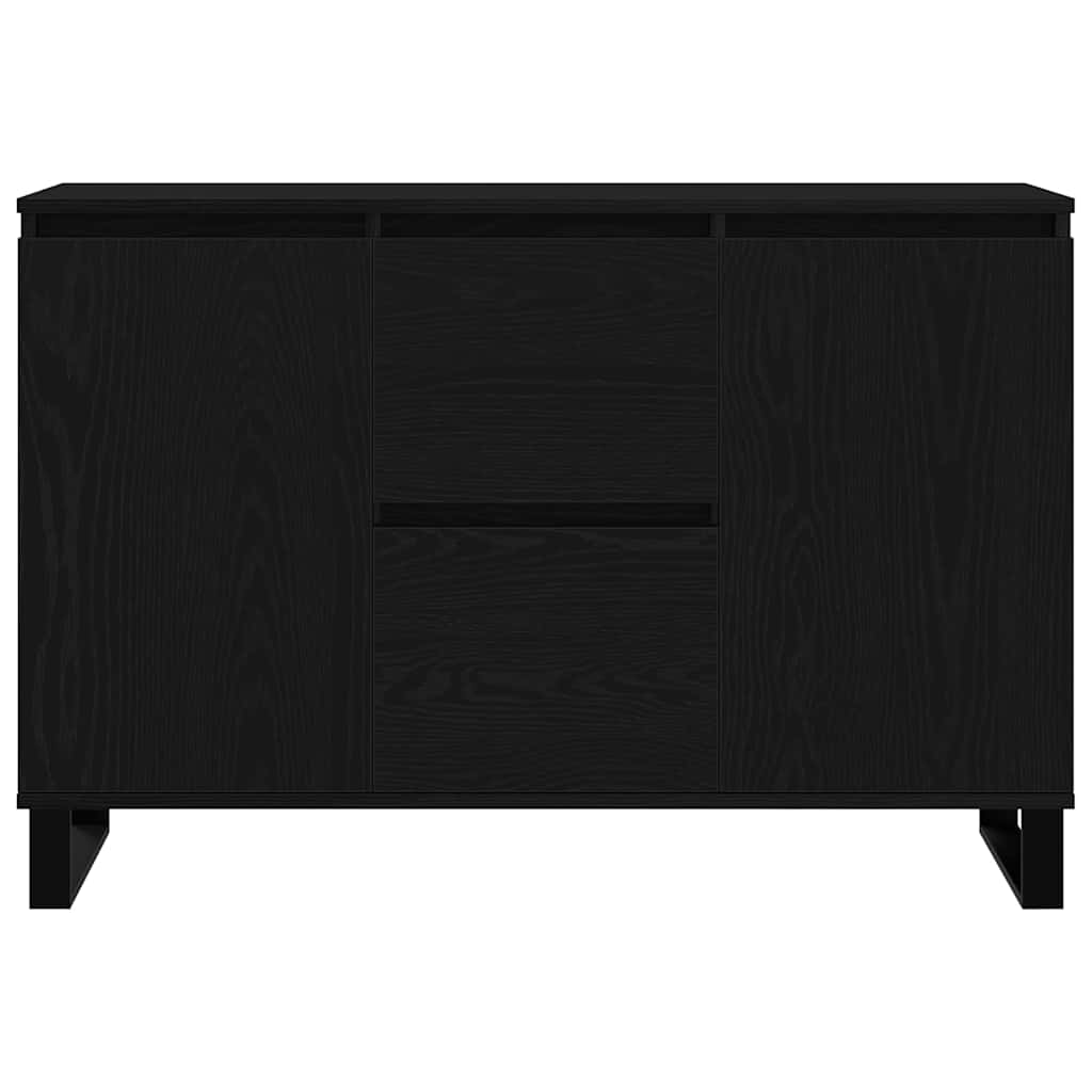 vidaXL Bufet Czarny Dąb 101,5 x 35 x 70 cm Materiał drewnopochodny