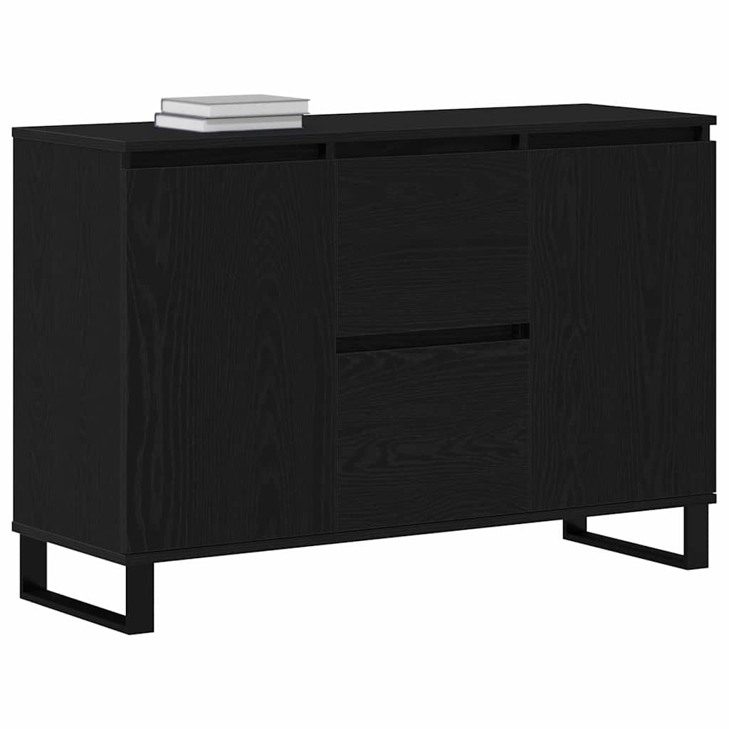 vidaXL Bufet Czarny Dąb 101,5 x 35 x 70 cm Materiał drewnopochodny