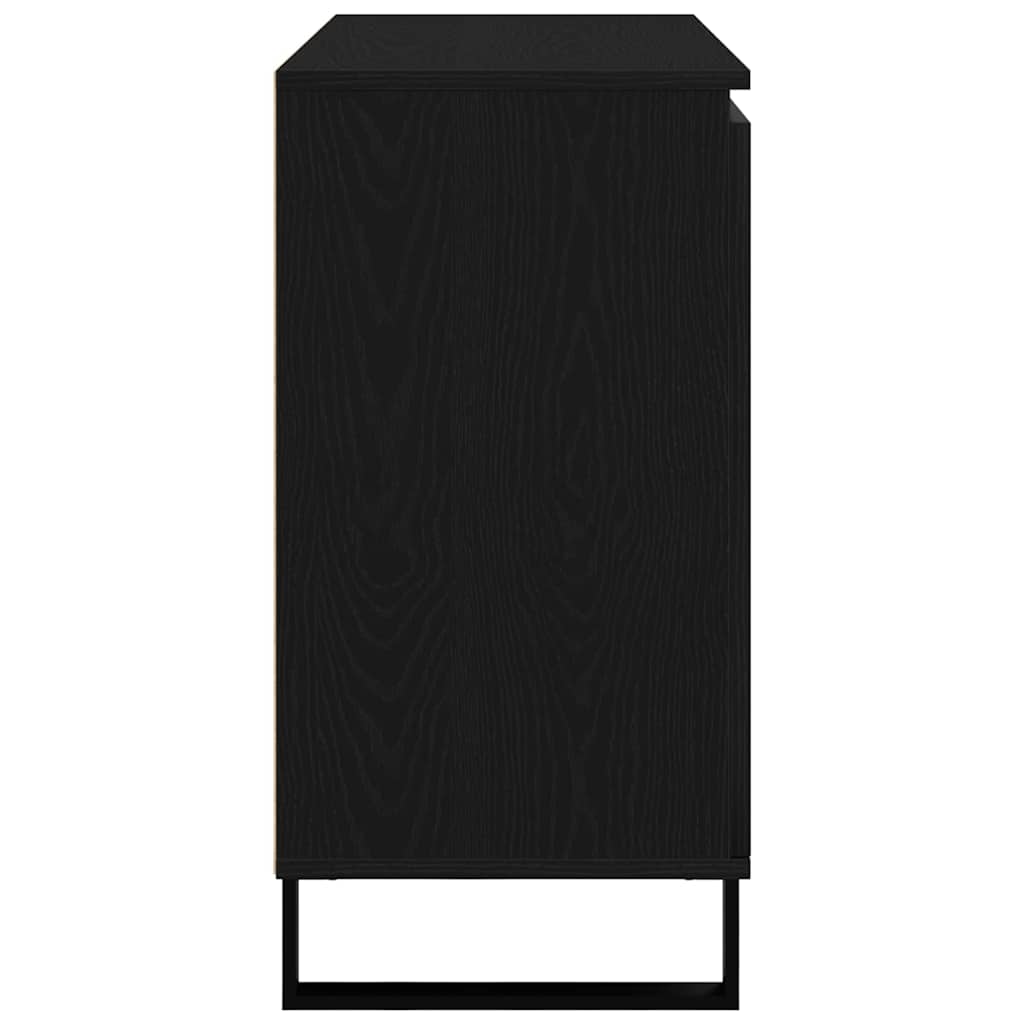 vidaXL Bufet Czarny Dąb 101,5 x 35 x 70 cm Materiał drewnopochodny