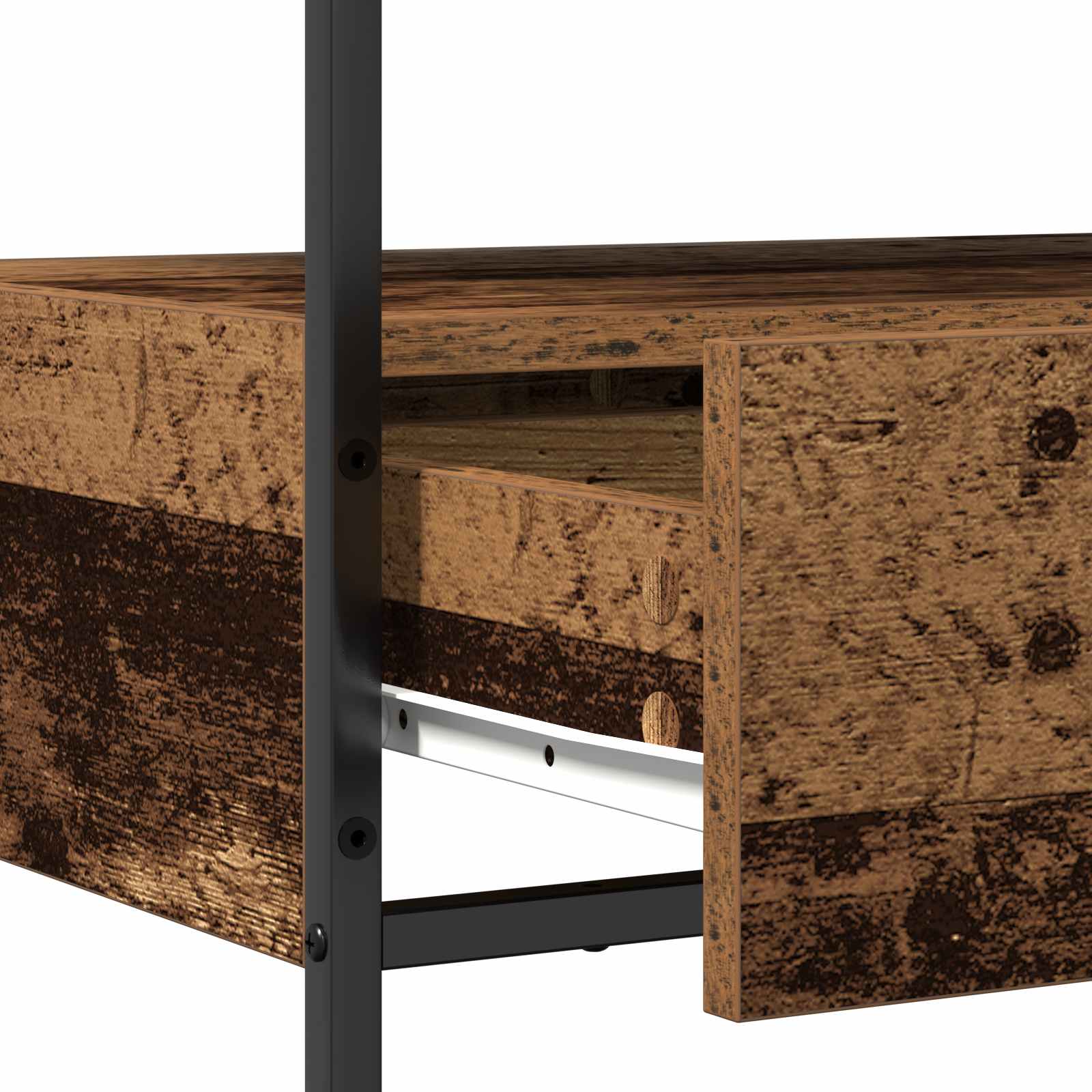 vidaXL Konsola Stare drewno 75 x 40 x 75 cm Materiał drewnopochodny