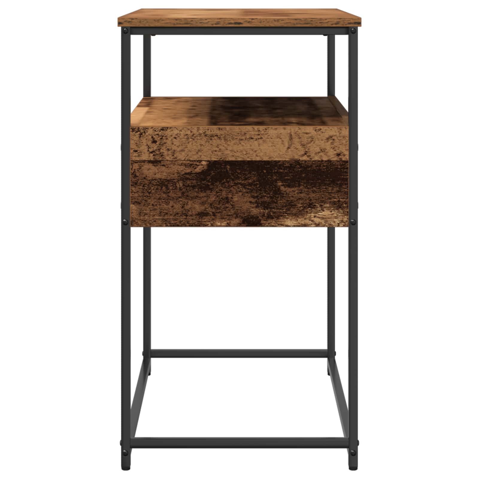 vidaXL Konsola Stare drewno 75 x 40 x 75 cm Materiał drewnopochodny