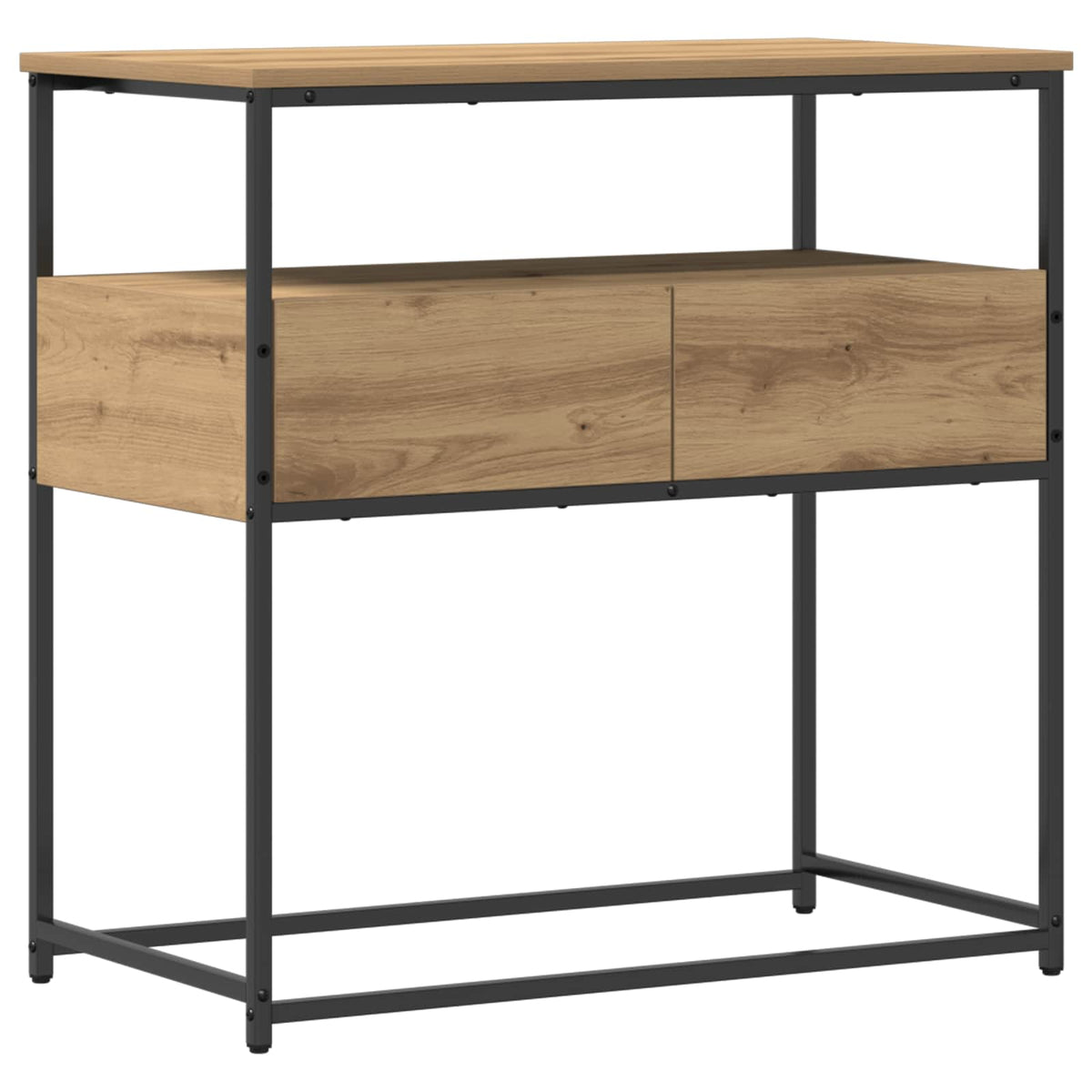 vidaXL Konsola Dąb rzemieślniczy 75 x 40 x 75 cm Drewno inżynieryjne