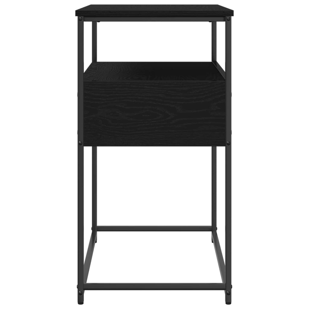 vidaXL Konsola Czarny Dąb 75 x 40 x 75 cm Materiał drewnopochodny