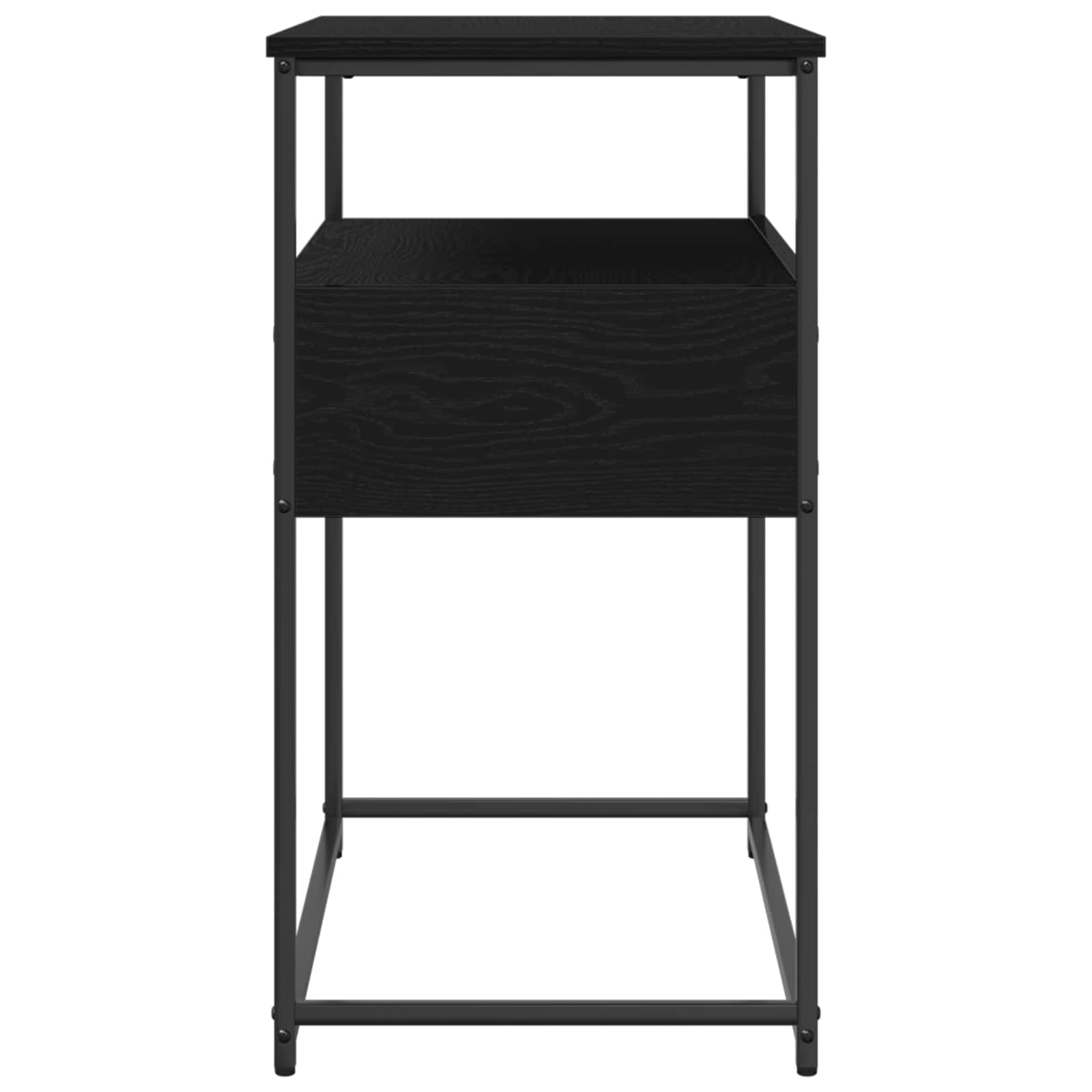 vidaXL Konsola Czarny Dąb 75 x 40 x 75 cm Materiał drewnopochodny