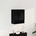 vidaXL Szafka wisząca Montowane na ścianie Czarny Dąb 60 x 31 x 70 cm