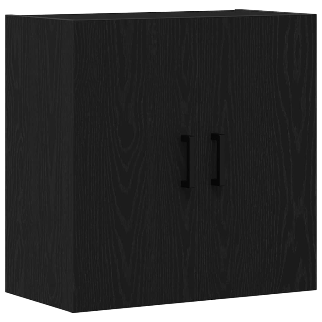 vidaXL Szafka wisząca Montowane na ścianie Czarny Dąb 60 x 31 x 60 cm