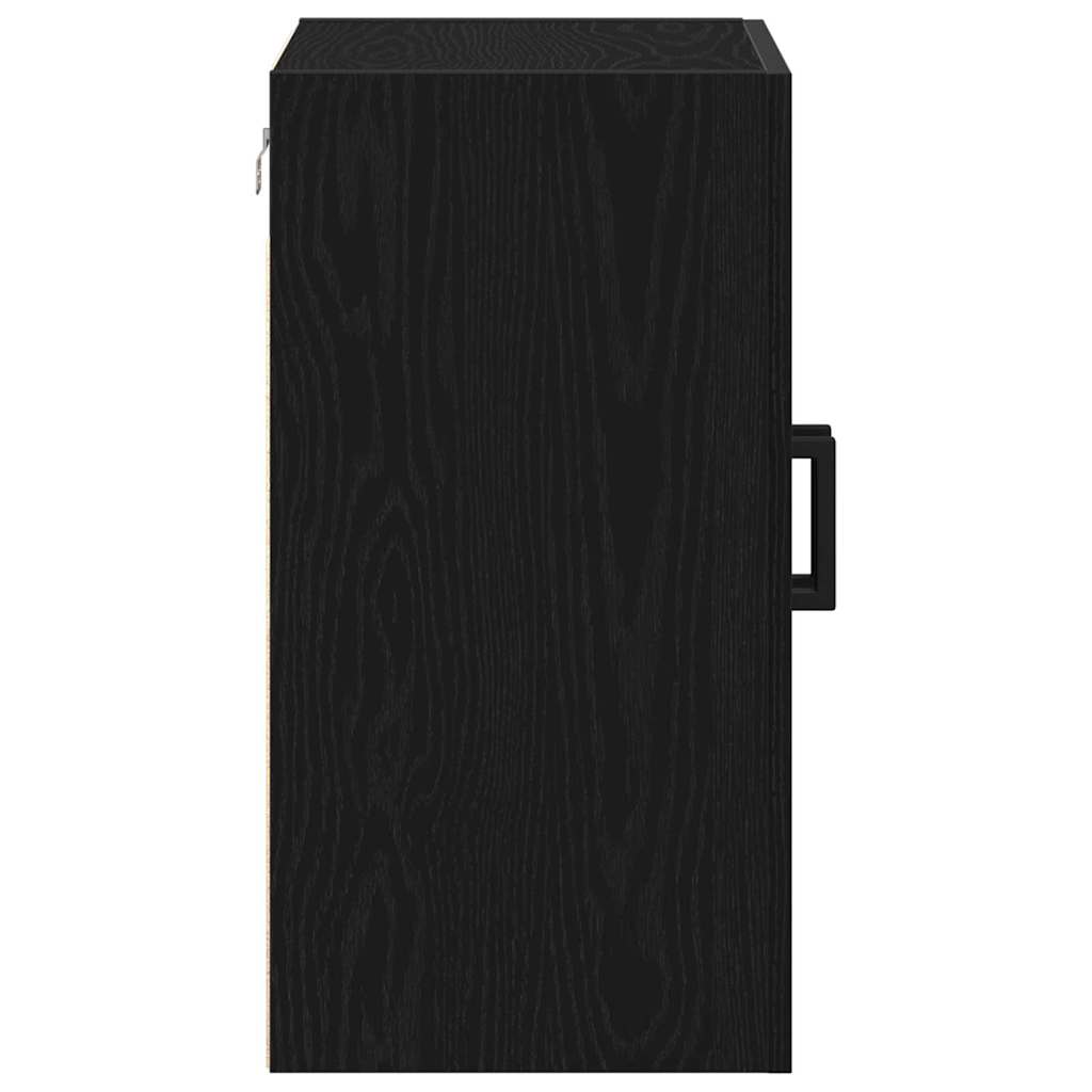 vidaXL Szafka wisząca Montowane na ścianie Czarny Dąb 60 x 31 x 60 cm