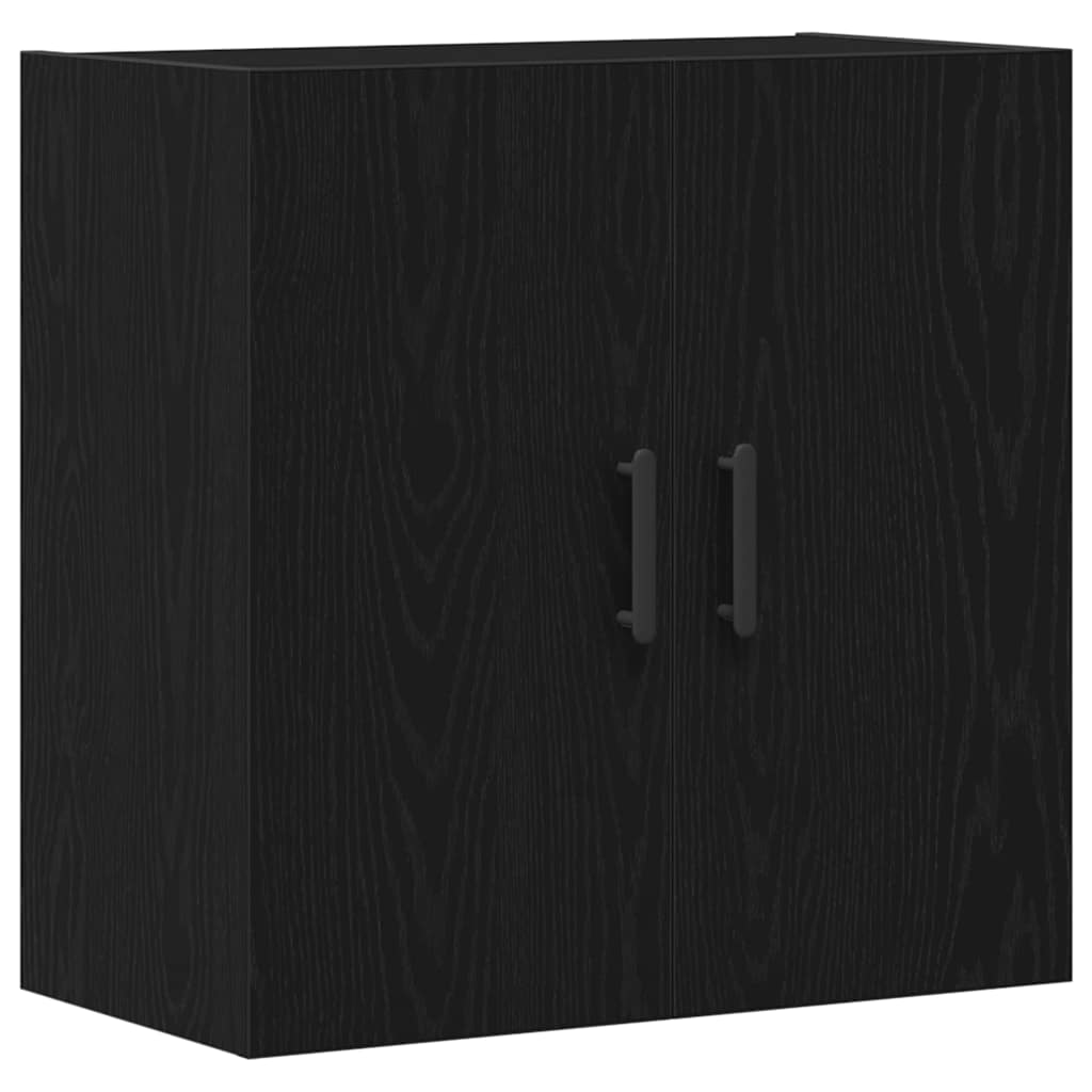vidaXL Szafka wisząca Montowane na ścianie Czarny Dąb 60 x 31 x 60 cm