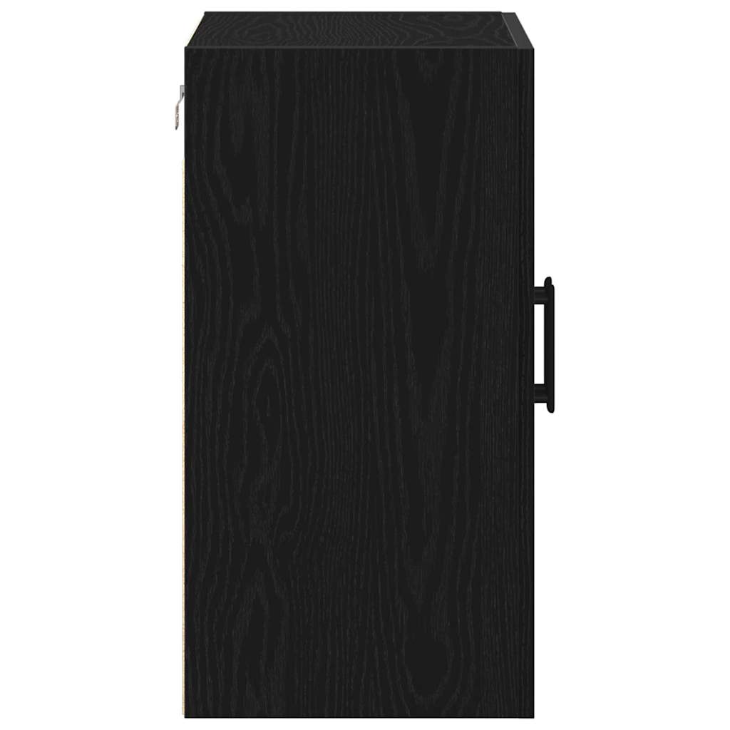 vidaXL Szafka wisząca Montowane na ścianie Czarny Dąb 60 x 31 x 60 cm