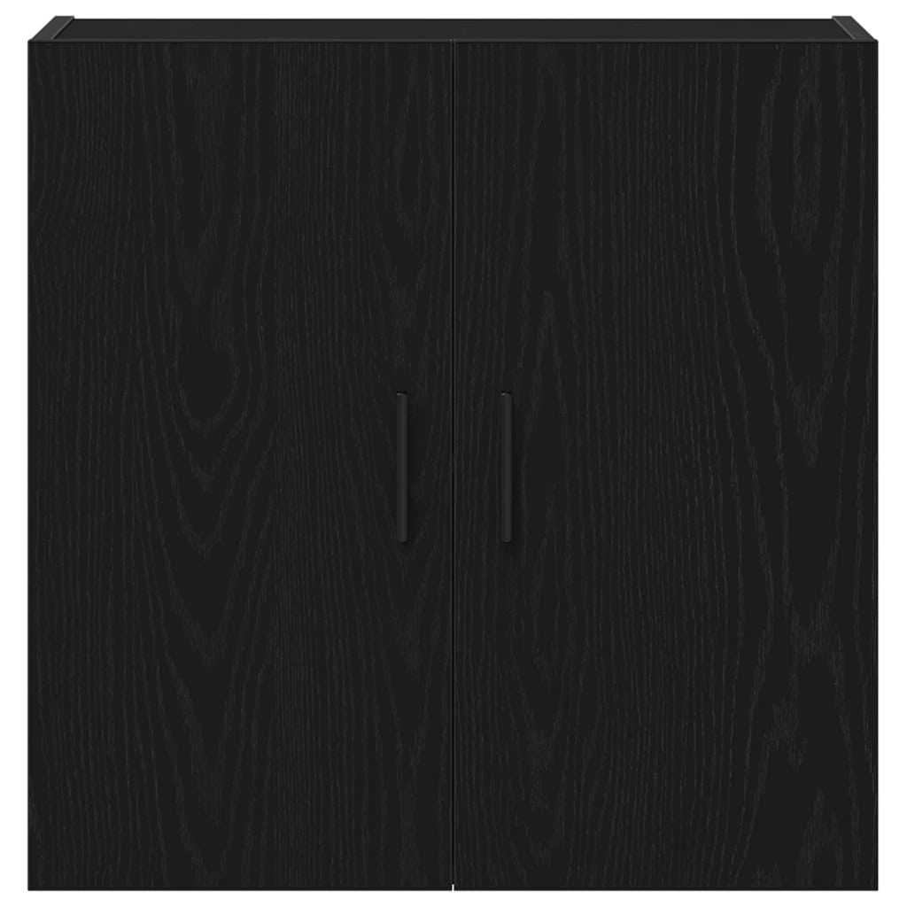 vidaXL Szafka wisząca Montowane na ścianie Czarny Dąb 60 x 31 x 60 cm