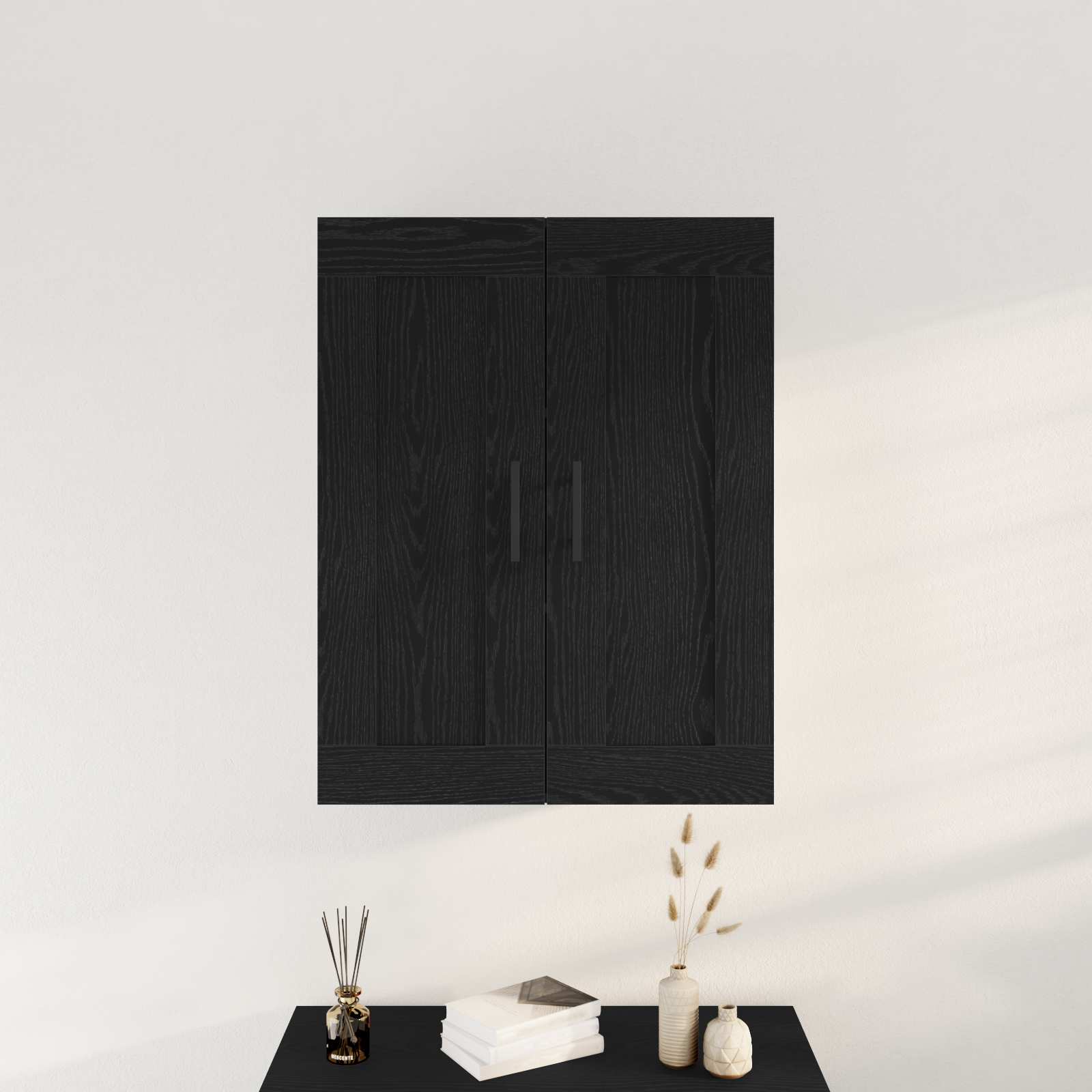 vidaXL Szafka wisząca Czarny Dąb 69,5 x 34 x 90 cm