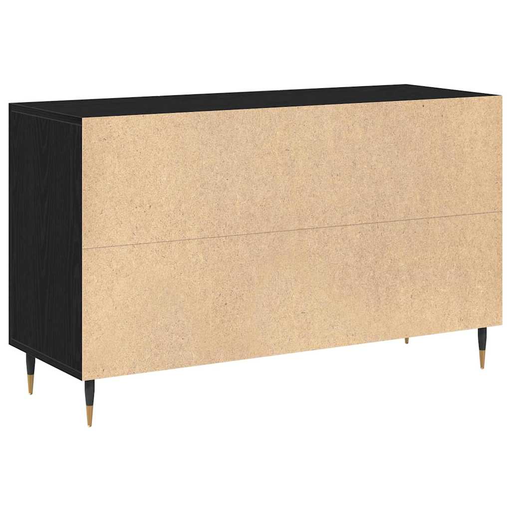 vidaXL Bufet Czarny Dąb 100 x 36 x 60 cm Materiał drewnopochodny