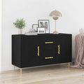 vidaXL Bufet Czarny Dąb 100 x 36 x 60 cm Materiał drewnopochodny