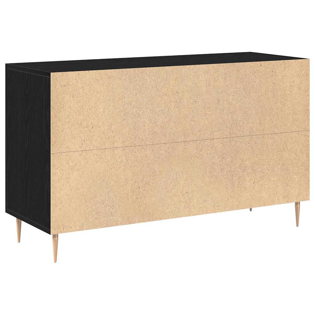 vidaXL Bufet Czarny Dąb 100 x 36 x 60 cm Materiał drewnopochodny