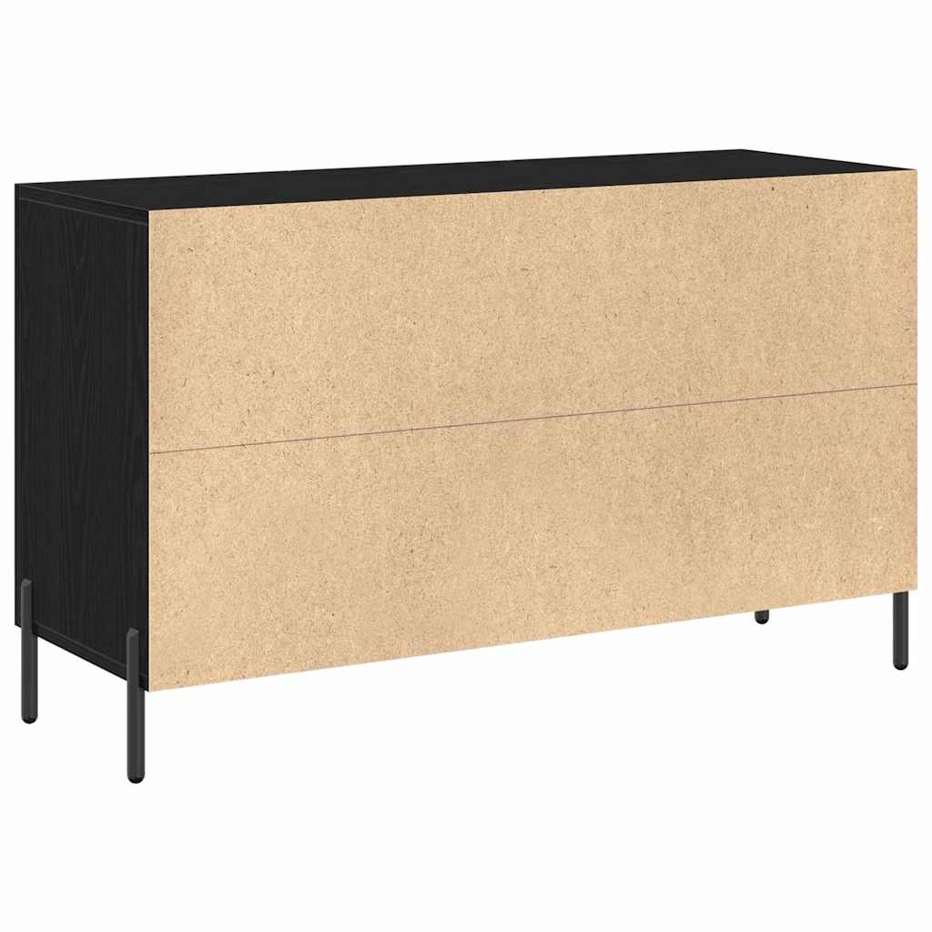 vidaXL Bufet Czarny Dąb 100 x 36 x 60 cm Materiał drewnopochodny