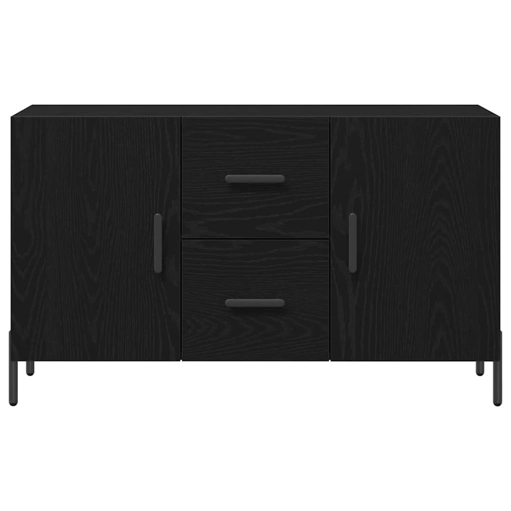 vidaXL Bufet Czarny Dąb 100 x 36 x 60 cm Materiał drewnopochodny