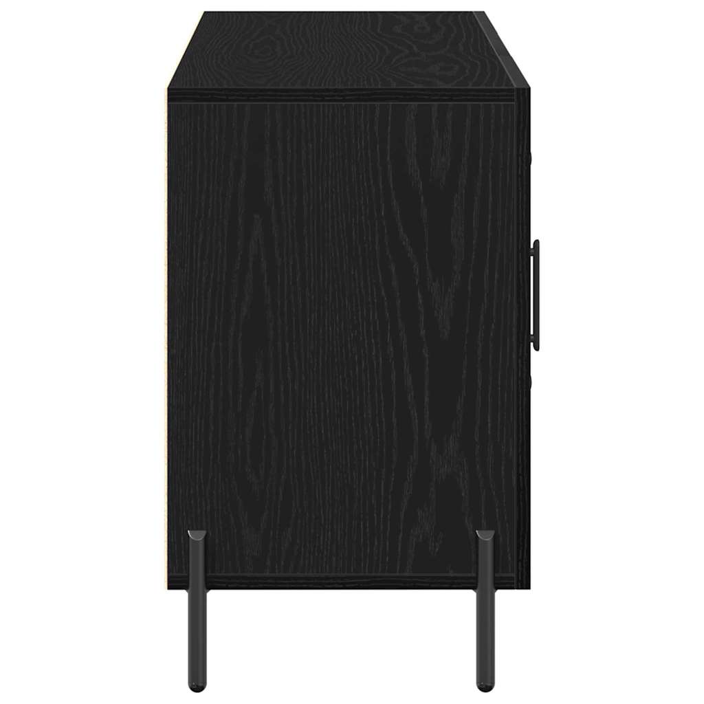 vidaXL Bufet Czarny Dąb 100 x 36 x 60 cm Materiał drewnopochodny